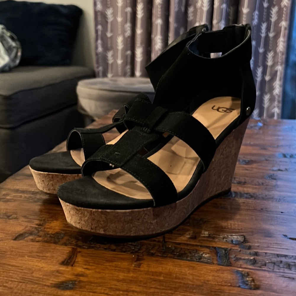 Ugg Wedge Sandals Size 8. Never been worn!